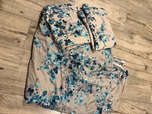 Bebejan Blue Blossom Reversible Comforter Sham Set
